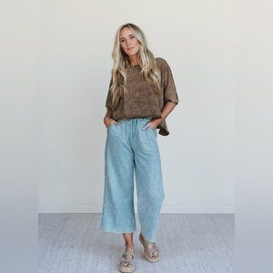 Three Bird Nest Zenana two piece set top and pants outfit